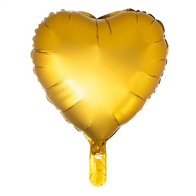 Шар надувной "Сердце" (gold) 8026-001 фото