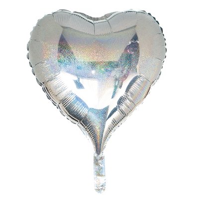 Шар надувной "Сердце" (silver) 8026-011 фото