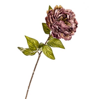 Цветок искусственный "Пионовидная роза темно-фиолетовая" 2000-016PL фото