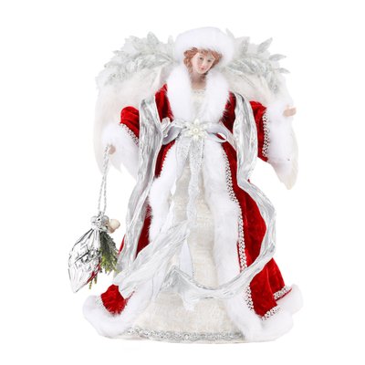 Фигура "Рождественский ангел" 41 см., красный 6011-017 фото