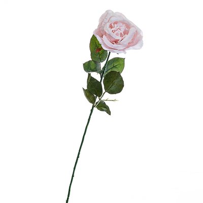 Новогодняя роза 74 см розовая 6008-023 фото