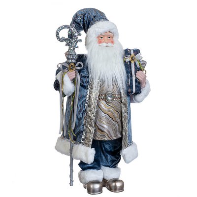 Фигурка "Санта с посохом" в синем 61 см. 6011-003 фото