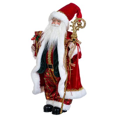 Фигурка "Санта с посохом" в красном 60 см. 6011-004 фото