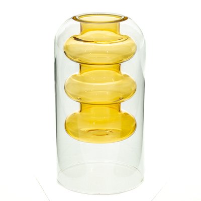 Скляна ваза "Сонячне тепло", 15 см. 8605-021 фото