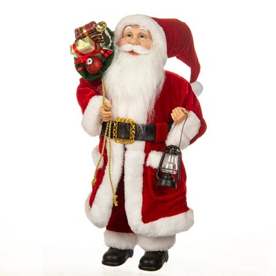 Фигура "Санта с фонарем и подарками", 46 см. 6011-014 фото