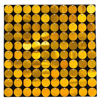 Декоративная панель с паетками для фотозоны, золотая, 30*30см, 100 паеток 8519-003 фото