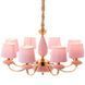 Люстра подвесная светло-розовая на 8 ламп (BL002/8pink) BL002/8pink фото 2