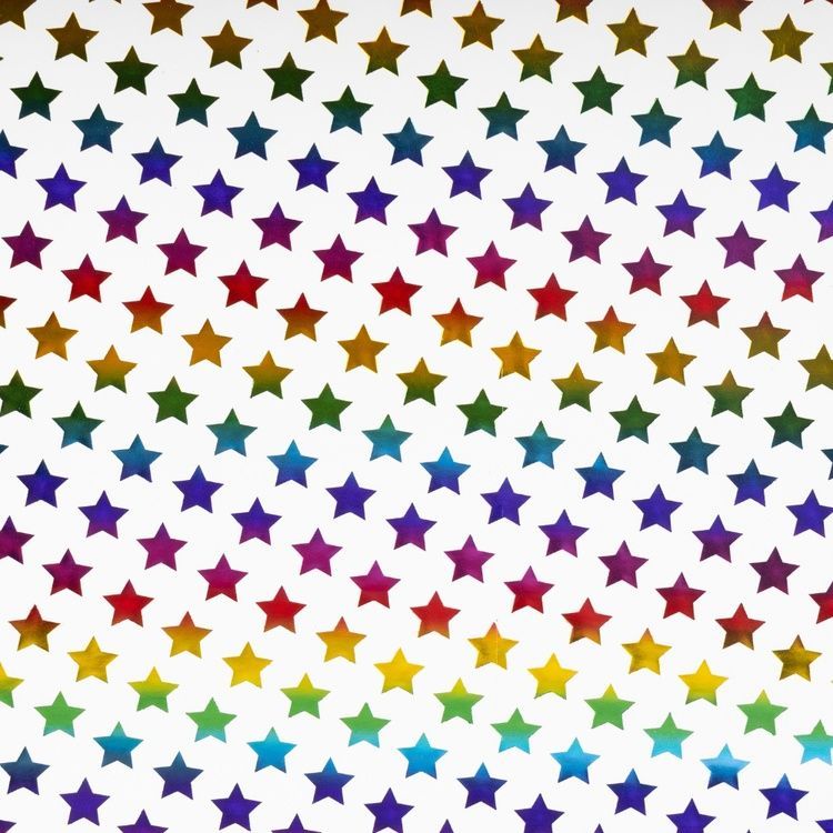 Упаковочная бумага "Красочные звезды", 50*70 см 9267-005 фото