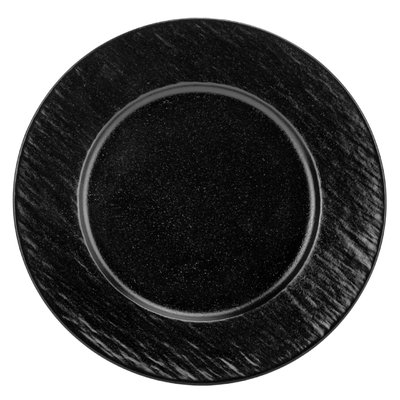 Тарілка "Інь та ян", чорна, 27 см 9096-006 фото