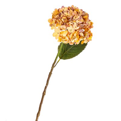 Квітка штучна "Гортензія", помаранчева 8100-032 фото