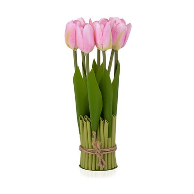 Букет тюльпанів 25 см, рожевий 8931-009 фото