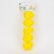 Набор из 5 подвесных флоковых крашанок, желтый, 7 см 5103-002/yellow фото 1