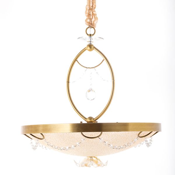 Люстра-подвес круглая в бронзовом цвете 50 см (3 лампы) (RL003) RL003 фото