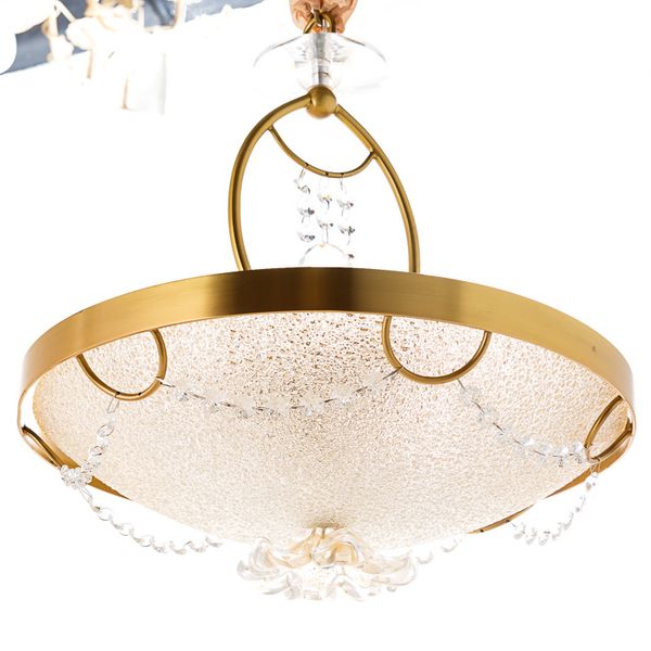 Люстра-подвес круглая в бронзовом цвете 45 см (3 лампы) (RL004) RL004 фото