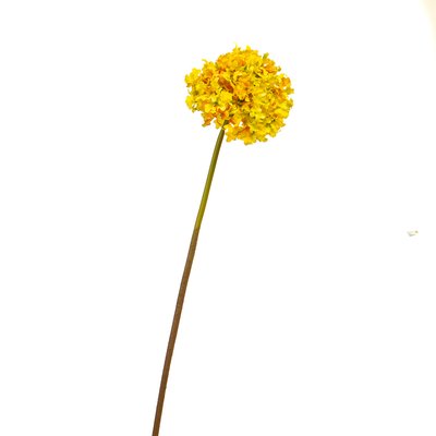 Квітка штучна "Гортензія куляста", жовта 8100-066 фото