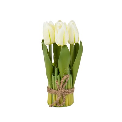Букет тюльпанів 19 см, білий 8931-001 фото