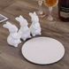Підставка "Три білих кролика", 20 см 9059-001 фото 2