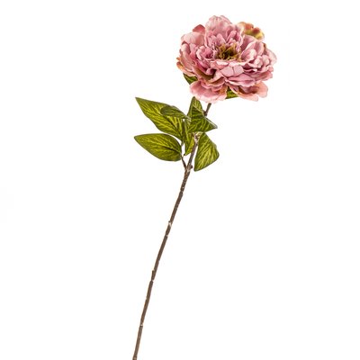 Квітка штучна "Троянда піоноподібна ніжно-рожева" 2000-018PL фото