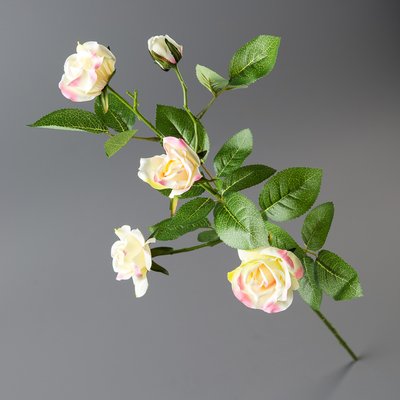 Троянда біло-рожева, 72 см 006FS-WT фото