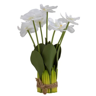 Букет орхідей, білий, 33 см 8921-037 фото
