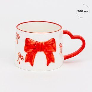 Кружка "Красные бантики", 300 мл 9299-007 фото