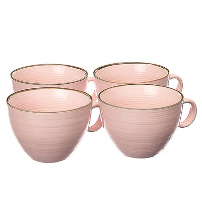 Набор из 4 чашек. Розовый 001ALP/pink фото
