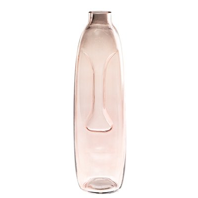 Скляна ваза "Силует", рожева 40 см. 8605-016 фото