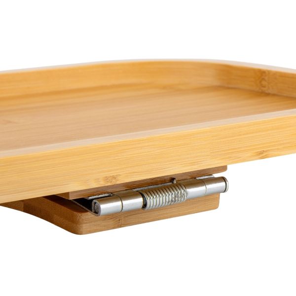 Бамбуковий столик-накладка на підлокітник дивану, 26,5*38 см 9031-002 фото