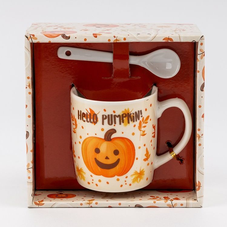 Кружка с ложечкой "Hello Pumpkin!", 200 мл 9250-020 фото