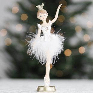 Статуетка "Прима", біла, 21 см. 2007-110 фото