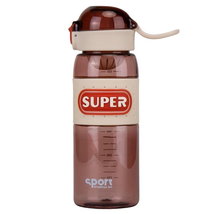 Пляшка для спорту "Super", 600 мл * Рандомний вибір дизайну 9110-001 фото