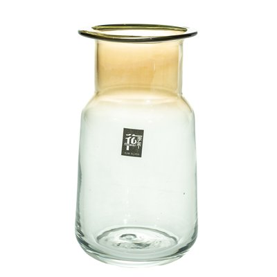 УЦІНКА Скляна ваза "Кензо", 20 см. (бульбашки повітря) 8604-001 фото