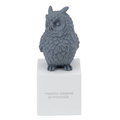 Статуетка "Owl" 30 см, сіра 8924-013 фото