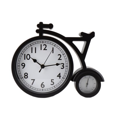 Часы "Велосипед, черный" 25*31 см. 2003-060 фото