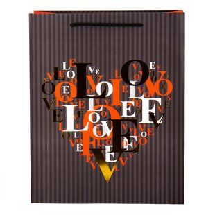 Подарочный пакет "Love", 32*26*12 см 8930-003 фото