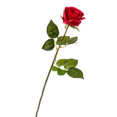 Квітка штучна "Троянда класична" 2000-021RD фото