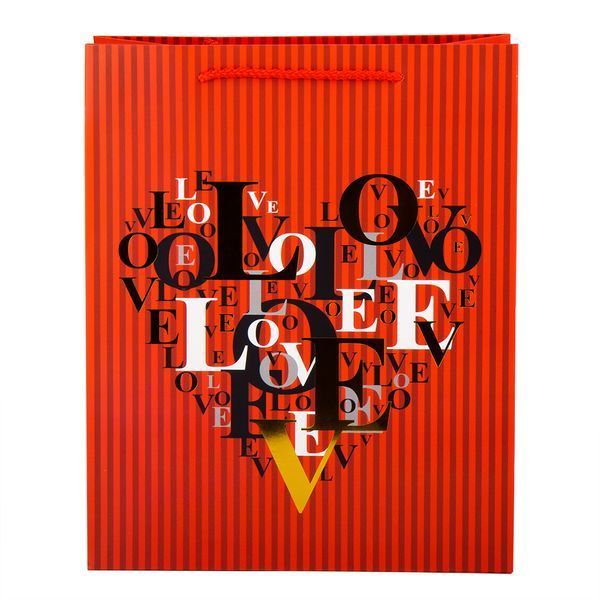 Подарочный пакет "Love", 32*26*12 см 8930-003 фото