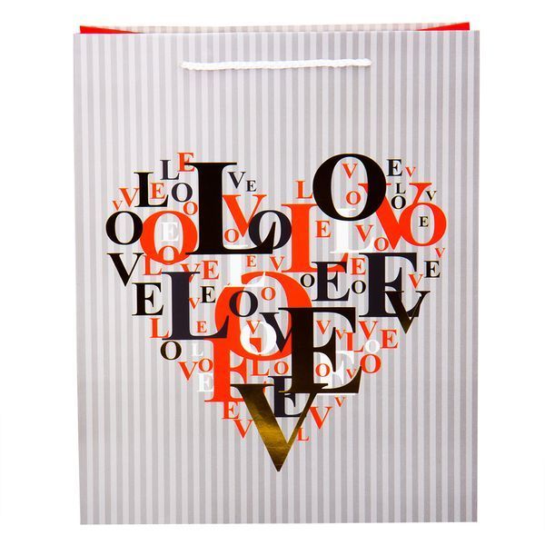 Подарочный пакет "Love", 32*26*12 см 8930-003 фото