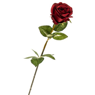 Квітка штучна "Троянда бордова" 2000-022RD фото