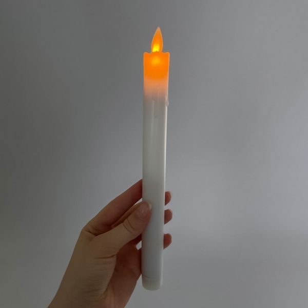 Набор из 2 светодиодных свечей (LED), белый, 25,5 см 6032-011 фото
