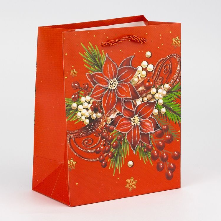 Подарочный пакет "Красота Нового года", 18*23 см * Рандомный выбор дизайна 9263-004 фото