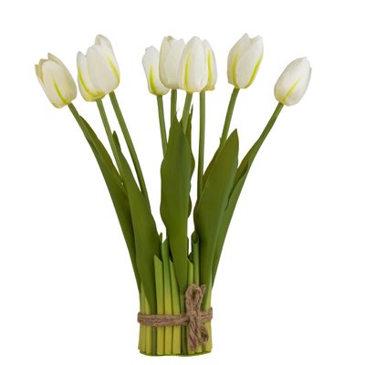 Букет тюльпанів, білий, 29 см 8921-015 фото