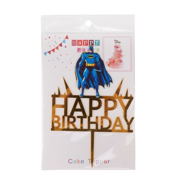 Топпер в торт "Happy Birthday" *рандомний вибір дизайну 8820-005 фото