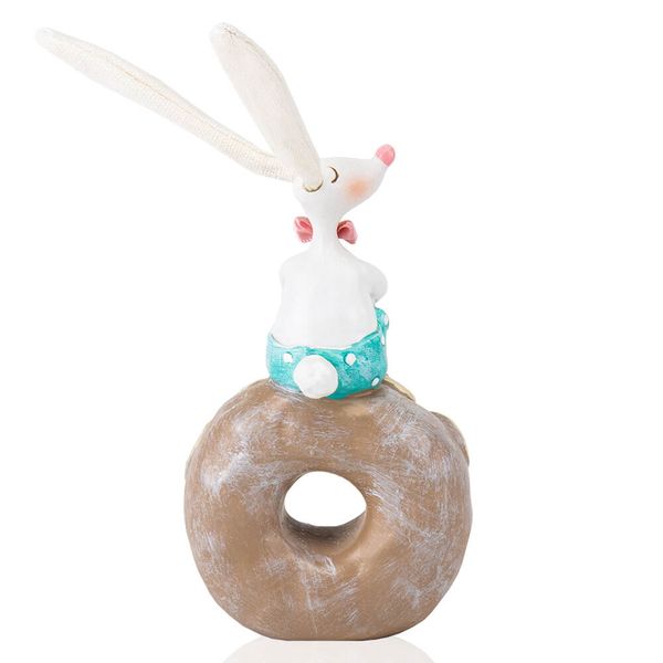 Фігурка "Кролик з пончиком", 20 см 6013-039 фото