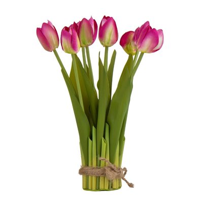 Букет тюльпанів, рожевий, 29 см 8921-017 фото