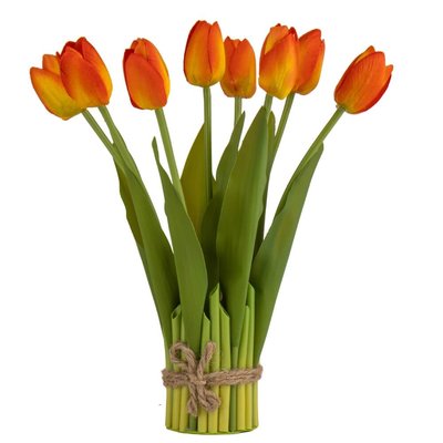 Букет тюльпанів, помаранчевий, 29 см 8921-018 фото