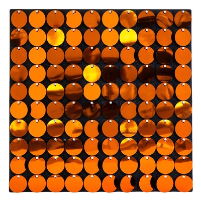 Декоративна панель з паєтками для фотозони, помаранчева, 30*30см, 100 паєток 8519-001 фото