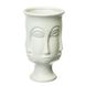 Керамічна ваза "Лице" біла 20.5 см 8723-001 фото 1