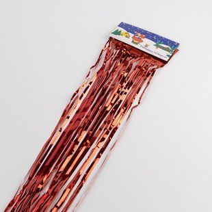 Дощик на ялинку новорічний, червоний, 1,5 м 9254-005 фото