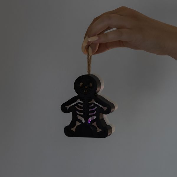 Світлодіодна підвіска (LED) "Страшний скелет", 10 см 9242-016 фото